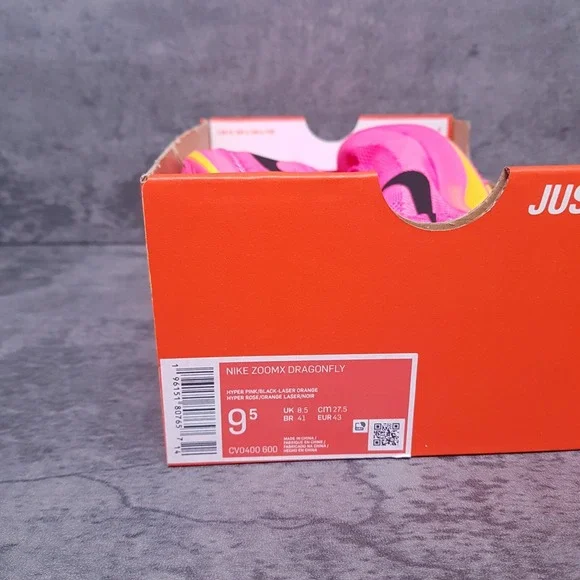 NIKE ZoomX Dragonfly Track Spikes Mens 9.5 Womens 11 Hyper Pink Orange - Picture 8 of 8